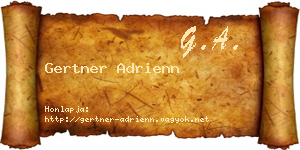 Gertner Adrienn névjegykártya